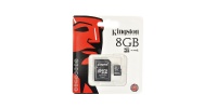 8 GB Kingston Micro SD (TF) Speicherkarte + Adapter