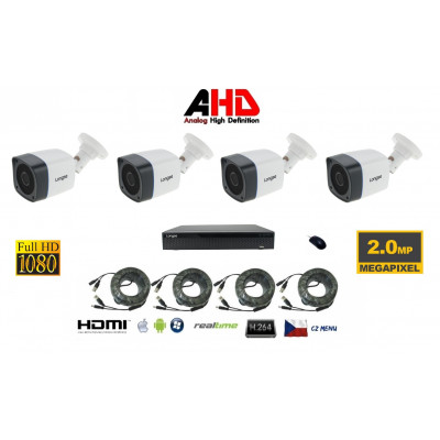 4 kanal Kamera Set 2Mpx 4AHD-8