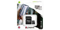 256 GB Speicherkarte Micro SD Karte Kingston CANVAS Select Plus + SD Adapter, CLASS 10